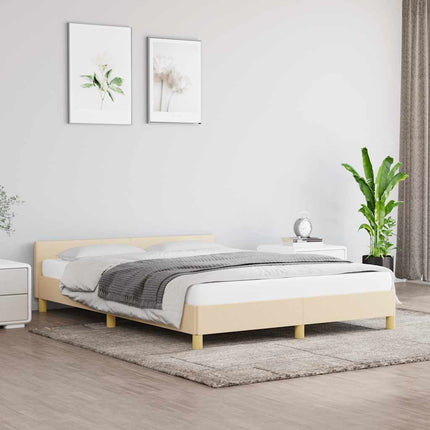 Giroletto senza Materasso Crema 140x190 cm in Tessuto