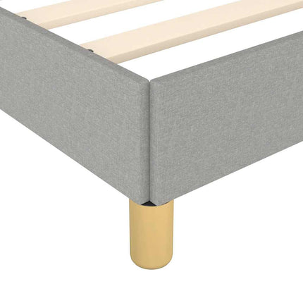 Giroletto senza Materasso Grigio Chiaro 140x200 cm Tessuto