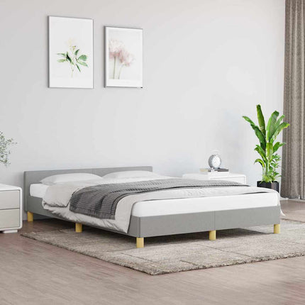 Giroletto senza Materasso Grigio Chiaro 140x200 cm Tessuto