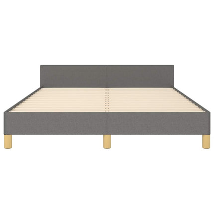Giroletto senza Materasso Grigio Scuro 140x200 cm Tessuto