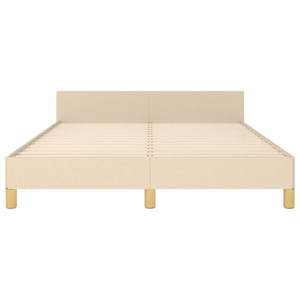 Giroletto senza Materasso Crema 140x200 cm in Tessuto