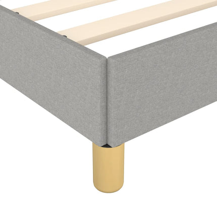 Giroletto senza Materasso Grigio Chiaro 160x200 cm Tessuto