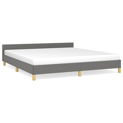 Giroletto senza Materasso Grigio Scuro 160x200 cm Tessuto