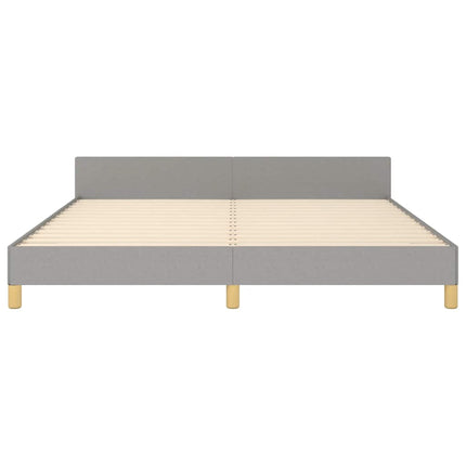 Giroletto senza Materasso Grigio Chiaro 180x200 cm Tessuto
