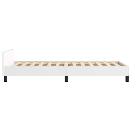 Giroletto con Testiera senza Materasso Bianco 90x200 cm