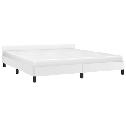 Giroletto con Testiera senza Materasso Bianco 180x200 cm