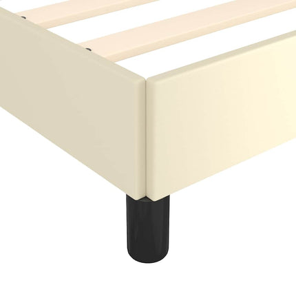 Giroletto con Testiera senza Materasso Crema 200x200 cm