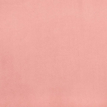 Giroletto con Testiera senza Materasso Rosa 90x190 cm Velluto