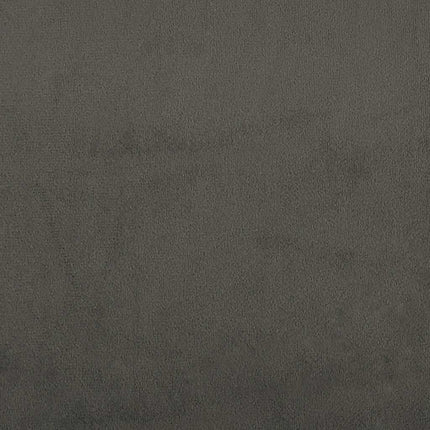 Giroletto senza Materasso Grigio Scuro 120x200 cm Velluto