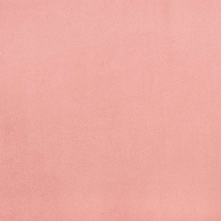 Giroletto con Testiera senza Materasso Rosa 120x200 cm Velluto