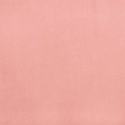 Giroletto con Testiera senza Materasso Rosa 160x200 cm Velluto