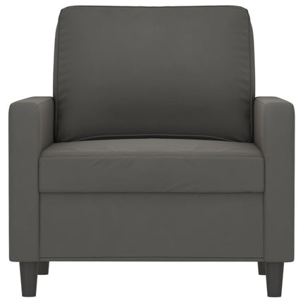 Poltrona Grigio Scuro 60 cm Velluto
