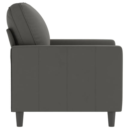 Poltrona Grigio Scuro 60 cm Velluto