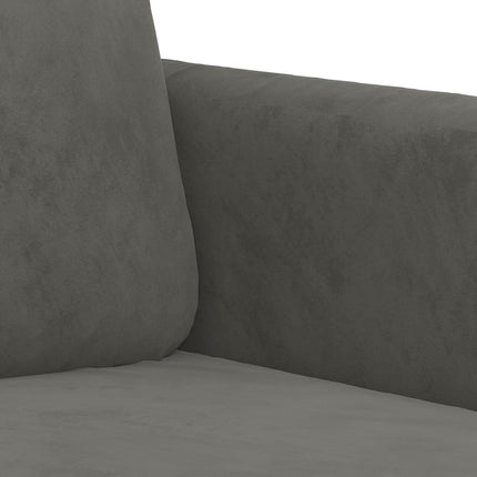 Poltrona Grigio Scuro 60 cm Velluto
