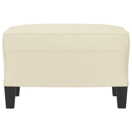 Poggiapiedi Crema 60x50x41 cm in Similpelle