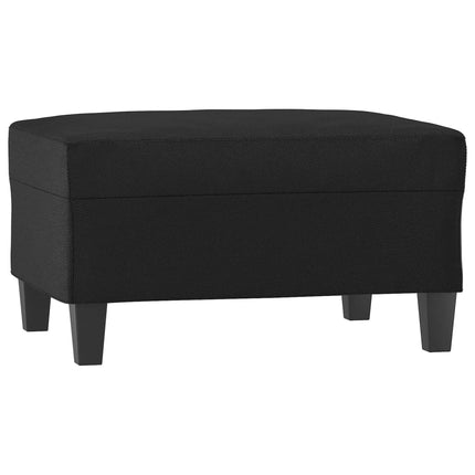 Poggiapiedi Nero 70x55x41 cm in Similpelle