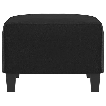 Poggiapiedi Nero 70x55x41 cm in Similpelle
