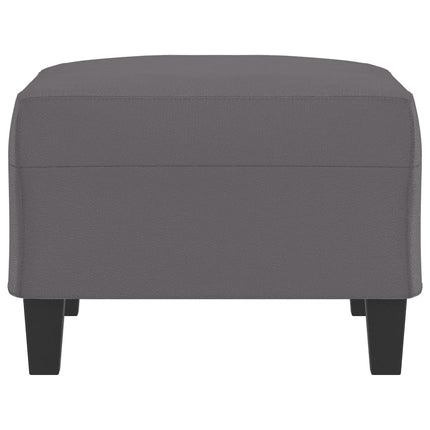 Poggiapiedi Grigio 70x55x41 cm in Similpelle