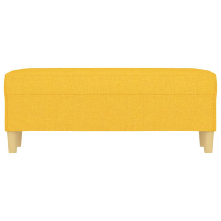 Panca Giallo Chiaro 100x35x41 cm in Tessuto
