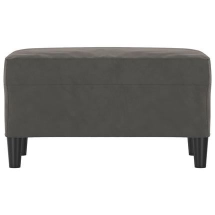 Panca Grigio Scuro 70x35x41 cm in Velluto