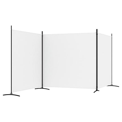 Divisorio a 3 Pannelli bianco 525x180 cm in Tessuto