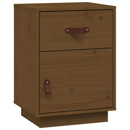 Comodini ambra 2 pz 40x34x55 cm in Legno Massello di Pino