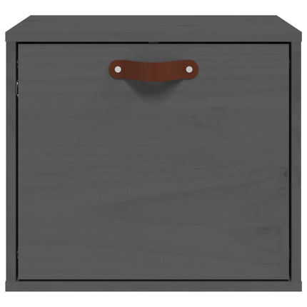 Pensile Grigio 40x30x35 cm in Legno Massello di Pino