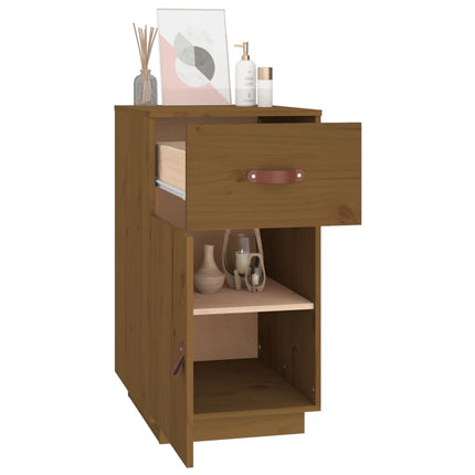 Armadietto da Scrivania Ambra 40x50x75cm in Legno Massello Pino