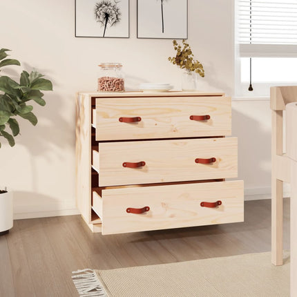 Credenza 80x40x75 cm in Legno Massello di Pino