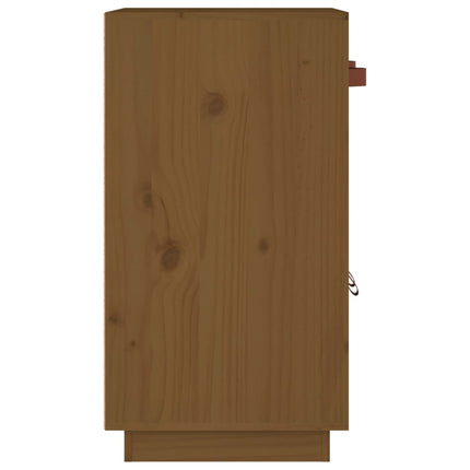 Credenza Ambrata 65,5x40x75 cm in Legno Massello di Pino