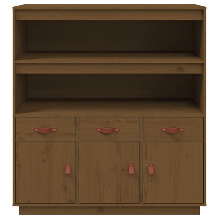 Credenza ambra 100x40x108,5 cm in Legno Massello di Pino