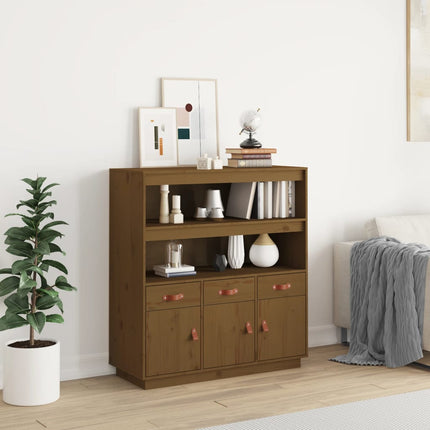 Credenza ambra 100x40x108,5 cm in Legno Massello di Pino