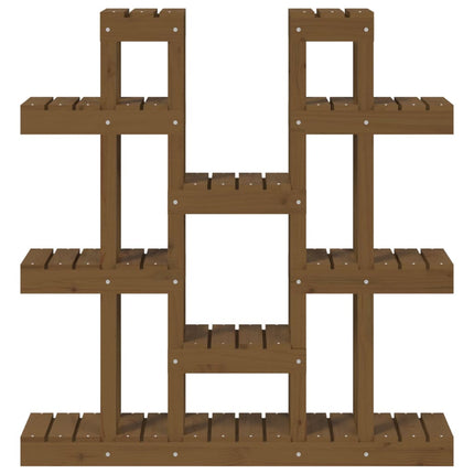 Supporto Piante Ambra 104,5x25x109,5 cm Legno Massello di Pino