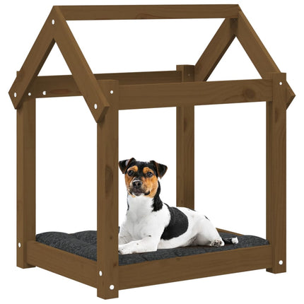 Cuccia per Cani Ambra 61x50x70 cm in Legno Massello di Pino