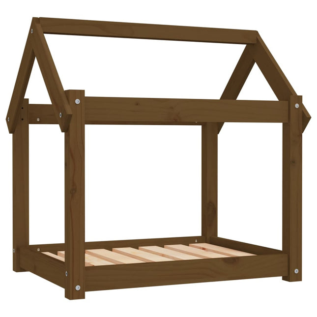 Cuccia per Cani Ambra 71x55x70 cm in Legno Massello di Pino