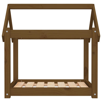 Cuccia per Cani Ambra 71x55x70 cm in Legno Massello di Pino