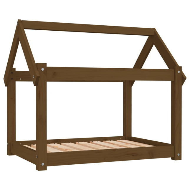 Cuccia per Cani Ambra 81x60x70 cm in Legno Massello di Pino