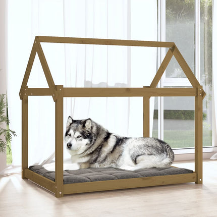 Cuccia per Cani Ambra 111x80x100 cm in Legno Massello di Pino