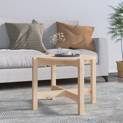 Tavolino da Salotto ÃƒËœ 62,5x45 cm in Legno Massello di Pino