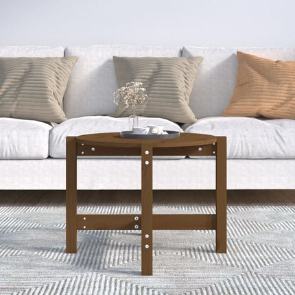 Tavolino da Salotto Ambra ÃƒËœ 62,5x45cm in Legno Massello di Pino