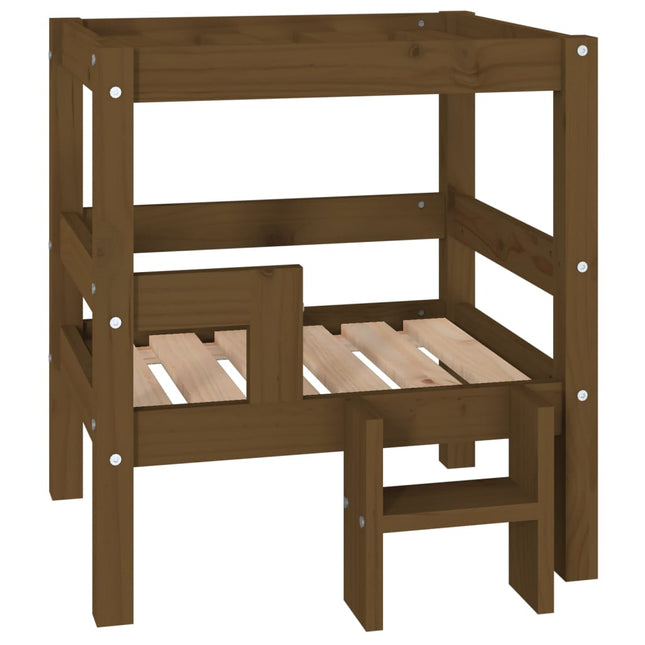 Cuccia per Cani Ambra 55,5x53,5x60 cm in Legno Massello di Pino