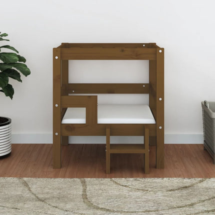 Cuccia per Cani Ambra 55,5x53,5x60 cm in Legno Massello di Pino