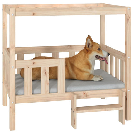 Cuccia per Cani 95,5x73,5x90 cm in Legno Massello di Pino