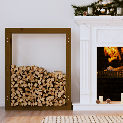 Ã‚Â Portalegna Marrone Ambra 80x25x100cm in Legno Massello di Pino