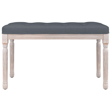 Panca Grigio Scuro 80x40x49 cm in Velluto
