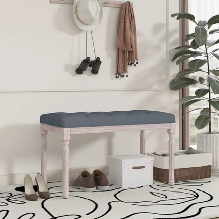 Panca Grigio Scuro 80x40x49 cm in Velluto