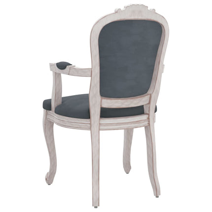 Sedie da Pranzo 2 pz Grigio Scuro 62x59,5x100,5 cm Velluto