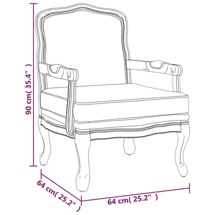 Poltrona 64x64x90 cm in Lino