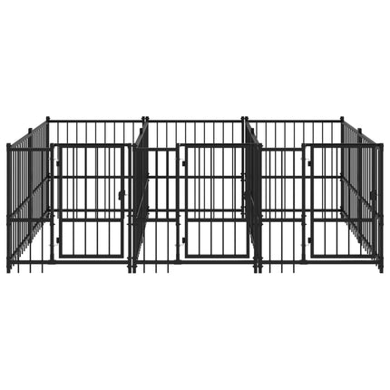 Gabbia per Cani da Esterno in Acciaio 5,63 mÃ‚Â²