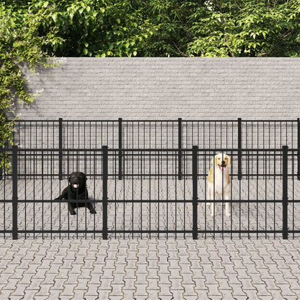 Gabbia per Cani da Esterno in Acciaio 26,35 mÃ‚Â²